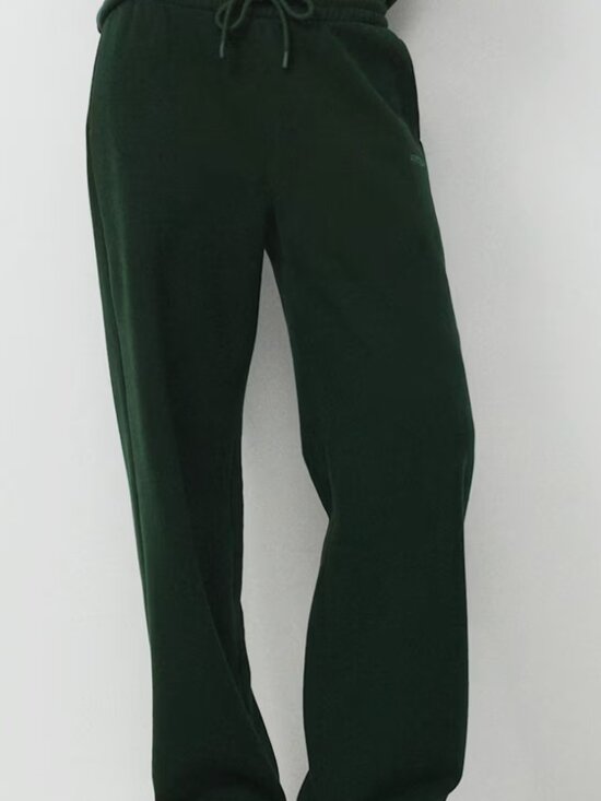 Aritzia Pants - ARITZIA Cozy Sweatfleece Boyfriend Wide Sweatpant Colour Scarab | SMALL